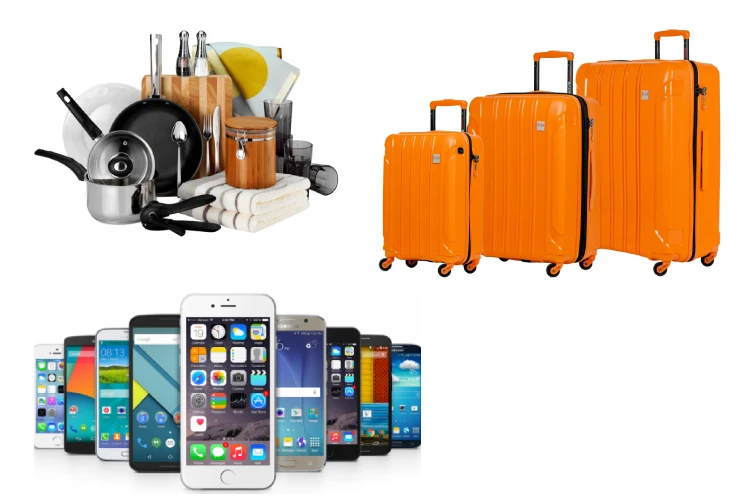 Kitchen Supplies.Travel Bags.Phones