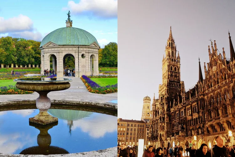 Marienplatz. Englischer Garten